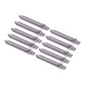Beler 10pcs Metal Blank Uncut No 19 Flip Remote Key Blade