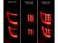 Amerilite Chrome Led Bar Replacement Brake Tail Lights Set For Ford F-150 Passenger And Driver Side