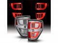 Amerilite Chrome Led Bar Replacement Brake Tail Lights Set For Ford F-150 Passenger And Driver Side