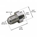 An3 Weld On Bung Stainless Steel Male Flare Weldable Fuel Tank Fitting Jic-3 An 3 8-24 Thread Hose Adapter Connector 4
