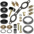 Caltric Exhaust Muffler Silencer Kit Compatible With Polaris Sportsman 600 Twin 2003 2004 2005