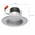 Satco S11833 Bulb 4 Inches Vacuum Brass