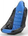 Jegs Pro High Back Vinyl Seat Cover Blue With Black Trim Only Available Separately Male Snaps To Attach 15 5 Inch Hip Width 
