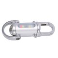 Keychain Flashlight Aluminum Alloy 1200lm Bright Led With Power Bank For Camping Hiking Emergency Use Silver