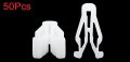 Uxcell 50 Pcs White Plastic Auto Car Dashboard Rivets Clips 21mm X 7mm