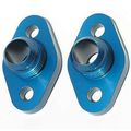 Wp8116anb Blue 16an Water Pump Port Adapter For Small Block Chevy Aluminum With O Ring Seal Pack Of 2 