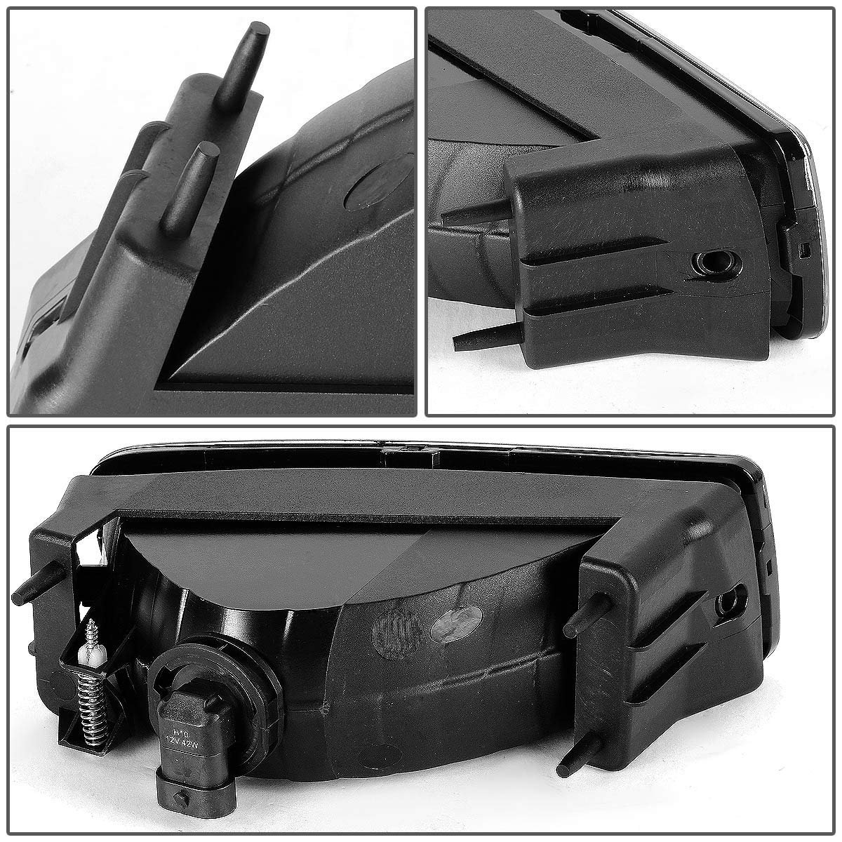 Ford Expedition U222 Pair Of Black Housing Clear Corner Headlights Lens Fog Lights