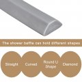 Collapsible Shower Water Barrier 39 Inch Self-adhesive Corner Guard For Kitchen Countertop Cooktop Bathroom Tub To Keeps Dry