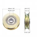 Uxcell Sliding Door Roller U Groove 6 4mm Shaft Hole 32mm Diameter Bearing Steel