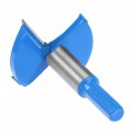 Uxcell Forstner Drill Bits 55mm Tungsten Carbide Wood Hole Saw Auger Opener Woodworking Hinge Drilling Boring Bit Cutter Blue