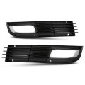 Front Bumper Fog Light Cover Grilles Left Right Side For Audi A8 D3 A8 Quattro 2008-2010 4e0807680b 4e0807679b Black Silver 