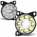 Fl-hay-014-ch Led Fog Light Pair For Kenworth T660 2008 2015 Peterbilt 579 2013 2020 587 2011 Chrome Housing Clear Lens 