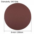 Uxcell 8 Hook And Loop Sanding Discs 240 Grit Aluminum Oxide Sandpaper For Random Orbit Sander Wood Metal Dry Polishing 15pcs