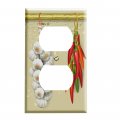 Chili Peppers And Garlic Outlet Cover 