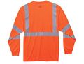 Ergodyne Glowear 8391 Ansi High Visibility Orange Reflective Long Sleeve Safety Shirt Medium 
