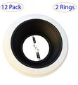 12 Pack-6 Inch Recessed Lighting Black Baffle Replaces Halo Juno Capri