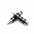 Xkh- Custom Chromed Spike Rubber 1 Handlebar Grips Compatible With Goldwing Gl1200 1982 1987 Gl1500 1988 2000 Gl1800 2001 2012