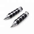 Xkh- Custom Chromed Spike Rubber 1 Handlebar Grips Compatible With Goldwing Gl1200 1982 1987 Gl1500 1988 2000 Gl1800 2001 2012