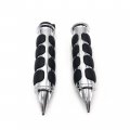 Xkh- Custom Chromed Spike Rubber 1 Handlebar Grips Compatible With Goldwing Gl1200 1982 1987 Gl1500 1988 2000 Gl1800 2001 2012