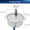 Heyiarbeit Synchronous Synchron Motor 50-60hz Ac 110v 0 8-1rpm Electric Cw Ccw Tyc-50 4w Horizontal Hole Shaft For Hand-made