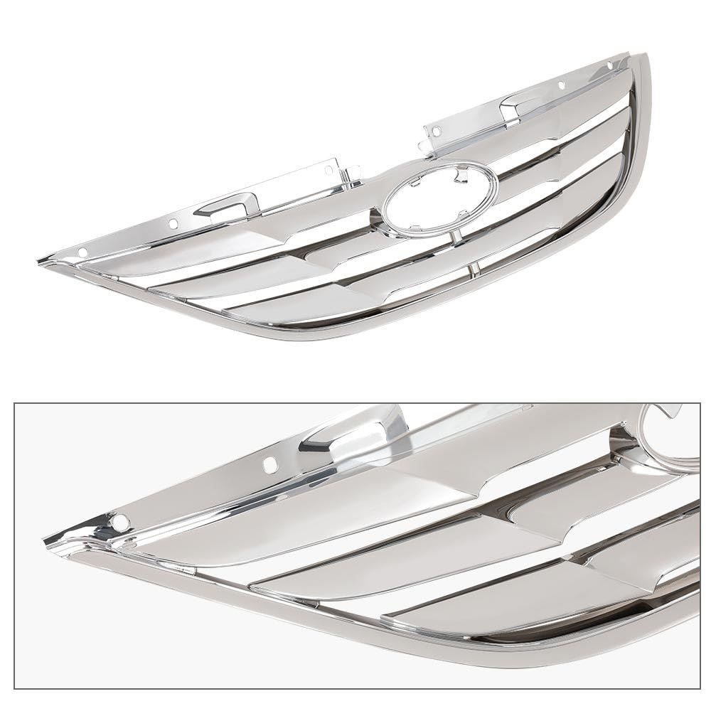Front Grille Assembly For Hyundai Sonata 2011 2012 2013 Chrome Abs Plastic Upper Grill Hy1200154 863503s100