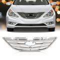 Front Grille Assembly Chrome Abs Plastic Grill