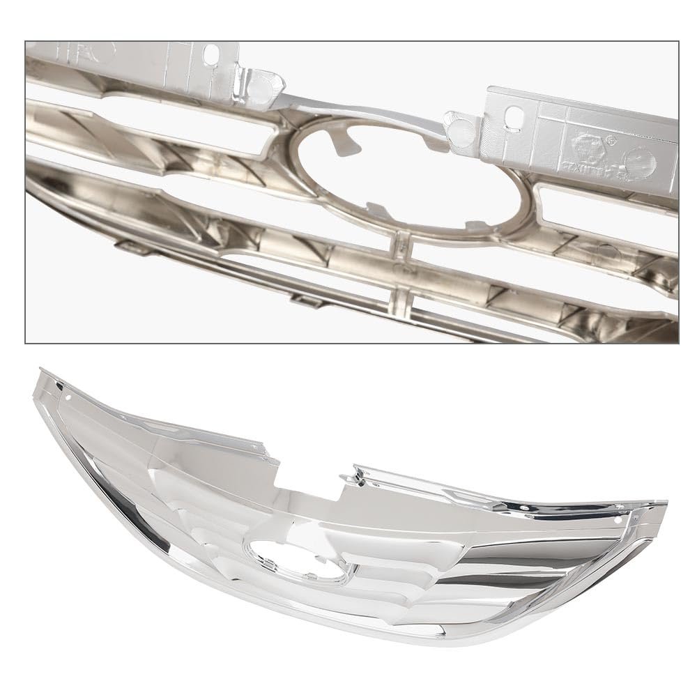 Front Grille Assembly For Hyundai Sonata 2011 2012 2013 Chrome Abs Plastic Upper Grill Hy1200154 863503s100