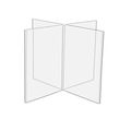 Marketing Holders Clear Acrylic 8-sided Table Sign Holder For 4 X 6 Inch Menu Cards Signs Advertisements Photos Pop Lot Of 12 