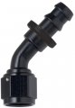 8000 Series Push Lite 10an Hose Barb To Female 45 Degrees Fitting Anodized Black Aluminum Frg 204510-bl 