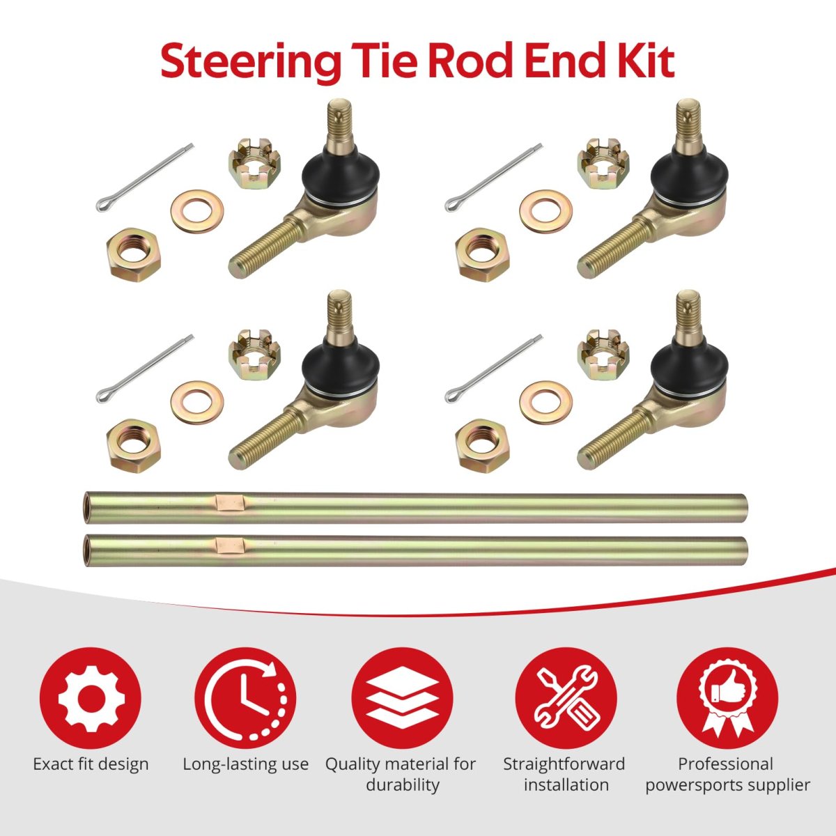 Steering Tie Rod End Kit For Polaris Rzr 170 2009 2021 Model