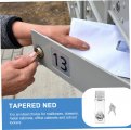 1 Set Key Lock Heavy Duty Hasp Pad Doored Safety Padlock Clasp Security Cylinder Key Fob Stainless Steel With Cabinet