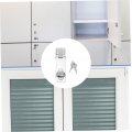 1 Set Key Lock Heavy Duty Hasp Pad Doored Safety Padlock Clasp Security Cylinder Key Fob Stainless Steel With Cabinet