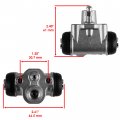 Caltric 2x Front Brake Cylinder Left Right Compatible With Kawasaki Mule 600 Kaf400b 2005 2006 2007 2008 2009