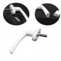 Uonlytech Window Crank Handle Repair Inline Replacement Parts Shed Door Lock Kit With Keys Casement White Manual Sash
