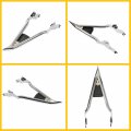 Waltyotur 22 Backrest Sissy Bar Detachable W Pad Replacement For Cvo Road Glide Street Touring King 2009-2021 Sliver