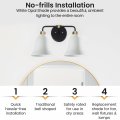 Dysmio Ceiling Fan Light Covers Globes Replacement Glass Fixture White Opal Bell 5 Inches High 4-3 In Diameter Standard 2-1