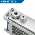 X Autohaux Silver Tone M12 Interface Engine Oil Cooler Standard Cooling Radiator Universal For Dirt Bike Pit Monkey Atv Quad