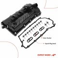 A-premium Left Engine Valve Cover With Gasket Compatible Land Rover Discovery 2017-2020 Range Rove Sport 2017-2019 Velar