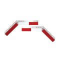 Grand General 30970 Aluminum Angled Mud Flap Strip With Reflective 6 Dot-c2 Conspicuity Tape 