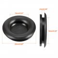 Uxcell Wire Protector Oil Resistant Rubber Grommets 16mm Mounting Dia 20pcs Black