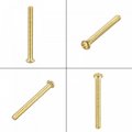 Uxcell Brass Machine Screws M3x30mm Phillips Pan Head Fastener Bolts For Furniture Office Equipment Electronics 16pcs 