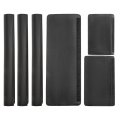 Saihisday Black Refrigerator Handle Covers Kitchens Non Slip Appliance Microwave Oven Stove Dishwasher Protector Cabinet 