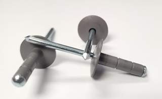 Gray 3 16 In Pop Rivet Large Head Aluminum Steel Mandrel Multi Grip Rivets 250 Pack