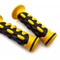 Httmt Xh4076-yellow-22 Comfort Yellow Gel Hand Grips 22mm 7 8 Inches Compatible With Sportsbike Motorcycle Atv Ktv