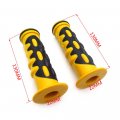 Httmt Xh4076-yellow-22 Comfort Yellow Gel Hand Grips 22mm 7 8 Inches Compatible With Sportsbike Motorcycle Atv Ktv