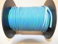 Light Blue Green Striped 18 Ga Gauge Awg Gxl Wire 100 Spool For Automotive Truck Motorcycle Rv General Purpose Copper 94 O D 