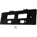 Front License Plate Bracket For Infiniti Qx60 Jx35 2013 2014 2015 Replacement 962103ja0a And In1068107 Black Standard Plastic 