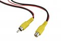 Scosche Rcav25tw 25 Ft Backup Camera Cable Rear View Reverse Parking Cam Rca Video Audio Connector Extension Cord For Car Truck