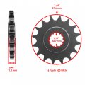 Caltric Green O-ring Drive Chain And Sprocket Kit Compatible With Yamaha R6 Yzfr6 2006-2016