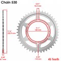 Caltric Green O-ring Drive Chain And Sprocket Kit Compatible With Yamaha R6 Yzfr6 2006-2016